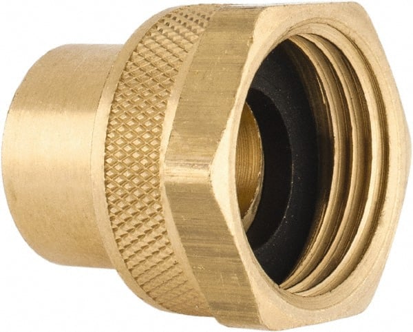 Dixon Valve & Coupling - 3/8 NPTF & 3/4 NH Garden Hose Fitting - Brass, Female Hose to Female Pipe Connector - Exact Tooling