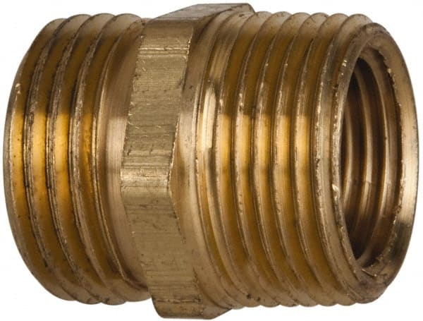 Cerro - 3/4 MGHT & 3/4 MPT Garden Hose Fitting - Brass, Male Hose to Male Pipe Connector - Exact Tooling