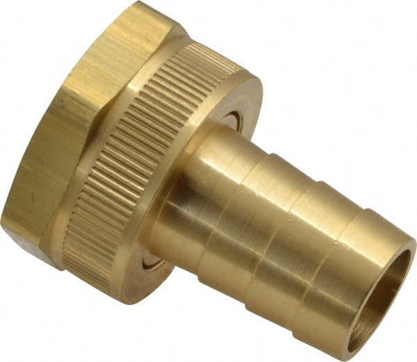 Dixon Valve & Coupling - 3/4 NH Garden Hose Fitting - Brass, Short Shank Female Swivel Connector - Exact Tooling