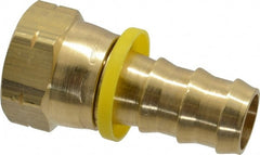 Dixon Valve & Coupling - 3/4" ID 11/16 UNF Barbed Push On Female Connector - 3/4" OD, Brass - Exact Tooling