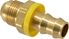 Dixon Valve & Coupling - 1/2" ID 3/4 UNF Barbed Push On Male Connector - 1/2" OD, Brass - Exact Tooling