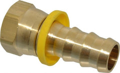 Cerro - 5/8" ID 7/8 UNF Barbed Push On Female Connector - 5/8" OD, Brass - Exact Tooling
