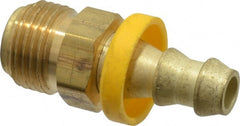 Dixon Valve & Coupling - 5/16" ID 5/8 UN Barbed Push On Male Connector - 3/8" OD, Brass - Exact Tooling