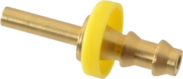 Dixon Valve & Coupling - 1/4" ID Barbed Push On Rigid Tube Shank - 3/16" OD, Brass - Exact Tooling