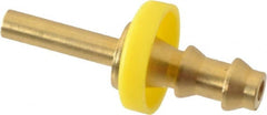 Dixon Valve & Coupling - 1/4" ID Barbed Push On Rigid Tube Shank - 3/16" OD, Brass - Exact Tooling