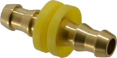 Cerro - 3/8" ID Barbed Push On Splicer - 2.05" Long, Brass - Exact Tooling