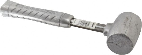 American Hammer - 6 Lb Head 2" Face Lead Alloy Nonmarring Lead Hammer - 12" OAL, Aluminum Handle - Exact Tooling