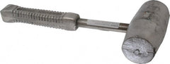 American Hammer - 10 Lb Head 2-1/2" Face Lead Alloy Nonmarring Lead Hammer - 13-1/2" OAL, Aluminum Handle - Exact Tooling