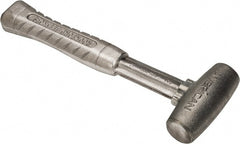 American Hammer - 2 Lb Head 1-1/4" Face Zinc Aluminum Alloy Nonmarring Hammer - 11-1/2" OAL, Aluminum Handle - Exact Tooling