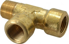 Cerro - 1/2 Male Thread x 1/2 Female Thread, Brass Industrial Pipe Street Tee - MNPTF x FNPTF, 1,200 psi - Exact Tooling