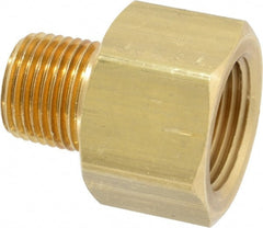 Dixon Valve & Coupling - 1/2 Male Thread x 3/4 Female Thread, Brass Industrial Pipe Adapter - MNPTF x FNPTF, 1,000 psi - Exact Tooling