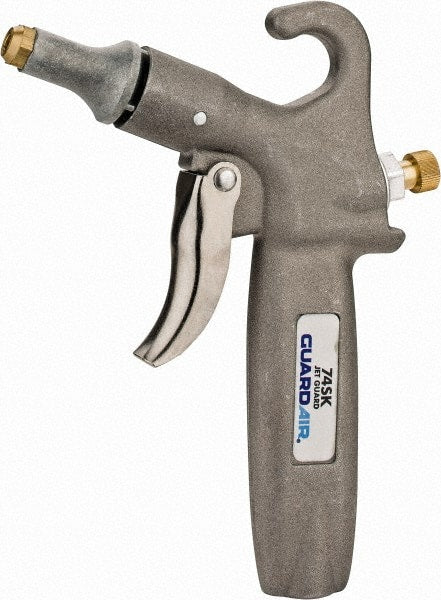Guardair - 120 Max psi Standard Safety Pistol Grip Blow Gun - 1/4 NPT, Aluminum - Exact Tooling