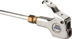 Guardair - 120 Max psi Safety Extension Tube Thumb Lever Blow Gun - 1/4 NPT, 60" Tube Length, Aluminum - Exact Tooling