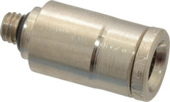 Norgren - 10-32 UNF, Nickel Plated Brass Push-to-Connect Tube Male Connector - 260 Max psi, Tube to Male UNF Connection - Exact Tooling