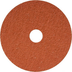 Camel Grinding Wheels - 7" Diam 7/8" Hole 24 Grit Fiber Disc - Coarse Grade, Ceramic, 8,600 Max RPM - Exact Tooling