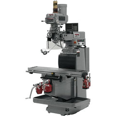 Jet - 54" Long x 12" Wide, 3 Phase Newall DP700 CNC Milling Machine - Variable Speed Pulley Control, R8 Taper, 5 hp - Exact Tooling