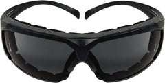 3M - Clear Lenses, Framed Safety Glasses - Anti-Fog, Gray Frame, Size Universal, Wrap Around - Exact Tooling