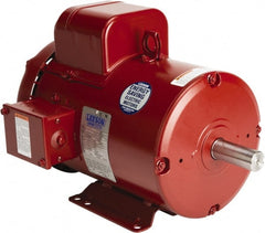 Leeson - 3 Max hp, 1,800 Max RPM, Electric AC DC Motor - 230 V Input, Single Phase, 184T Frame, Rigid Base Mount, TEFC Enclosure - Exact Tooling