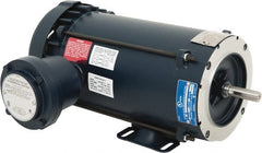 Leeson - 1 hp 1,800 Max RPM Explosion Proof Motor - 56C NEMA Frame, 230/460 Volts, 85.5% Efficiency at Full Load - Exact Tooling