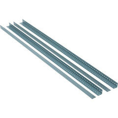 Value Collection - 1.92" Wide, 72 High, Open Shelving Accessory/Component - 13 Gauge Steel, Powder Coat Finish, Use with High Capacity Storage Racks - Exact Tooling