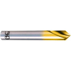 OSG - 3mm Body Diam, 90°, 48mm OAL, High Speed Steel Spotting Drill - Exact Tooling