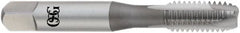 OSG - 5/16-24 UNF, 2 Flute, TiCN Finish, High Speed Steel Spiral Point Tap - Plug Chamfer, Right Hand Thread, 2-23/32" OAL, 1-1/8" Thread Length, 0.318" Shank Diam, Series 105H - Exact Tooling