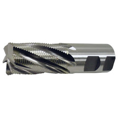 ‎3/8″ × 3/8″ × 1-1/2″ × 3-1/4″ RHS / RHC HSS-CO 8% (M42) 4-Flute Center-Cutting Fine Profile Roughing End Mill - Bright