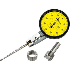 Mitutoyo - to 1mm 0.0100mm Graduation, Horizontal Dial Test Indicator - Exact Tooling