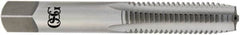 OSG - #8-36 UNF, H2, 3 Flute, Plug Chamfer, Bright Finish, High Speed Steel Hand STI Tap - 2-3/8" OAL, 15/16" Thread Length, 0.165" Square Size, 2B Class of Fit, Series 126 - Exact Tooling