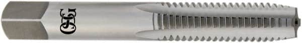 OSG - 3/8-16 UNC, H4, 4 Flute, Bottoming Chamfer, Bright Finish, High Speed Steel Hand STI Tap - 3-3/8" OAL, 1-21/32" Thread Length, 0.275" Square Size, 2B Class of Fit, Series 126 - Exact Tooling