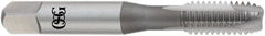 OSG - 7/16-14 UNC, H4, 3 Flutes, Plug Chamfer, Bright Finish, High Speed Steel Spiral Point STI Tap - 3-19/32" OAL, 0.429" Shank Diam, 1-21/32" Thread Length, 0.322" Square Size, 2B Class of Fit, Series 125 - Exact Tooling