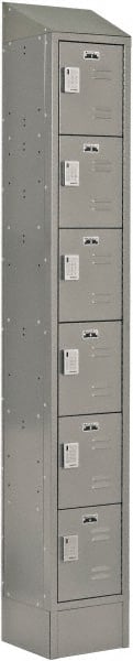 LockUp - 6 Door, 6 Tier, Electronic Access Lockers - Exact Tooling