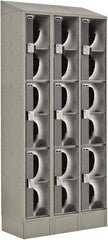 LockUp - 9 Door, 3 Tier, Electronic Access Lockers - Exact Tooling