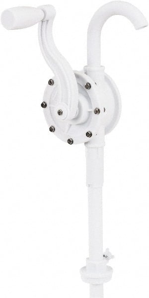 lumax - DEF Lubrication 0.08 Gal/Turn Flow Polyphenylene Sulfide Rotary Hand Pump - For 15 to 55 Gal Container - Exact Tooling