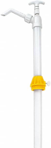 lumax - Oil Lubrication 0.06 Gal/Turn Flow Polypropylene Lever Hand Pump - For 15 to 55 Gal Container - Exact Tooling