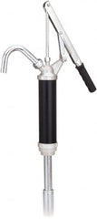lumax - Oil Lubrication 0.10 Gal/Turn Flow Aluminum & Steel Lever Hand Pump - For 15 to 55 Gal Container - Exact Tooling