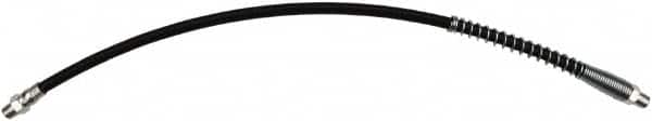 lumax - 18" Long, 7,500 psi Operating Pressure, Thermoplastic Grease Gun Hose - NPT, 20,000 psi Burst Pressure - Exact Tooling