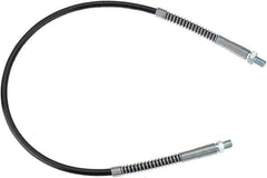 lumax - 30" Long, 10,000 psi Operating Pressure, Thermoplastic Grease Gun Hose - NPT - Exact Tooling