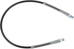 lumax - 18" Long, 7,500 psi Operating Pressure, Thermoplastic Grease Gun Hose - NPT, 20,000 psi Burst Pressure - Exact Tooling
