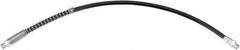 lumax - 18" Long, 4,500 psi Operating Pressure, Thermoplastic Grease Gun Hose - NPT, 12,000 psi Burst Pressure - Exact Tooling