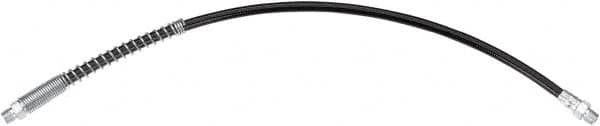 lumax - 12" Long, 4,500 psi Operating Pressure, Thermoplastic Grease Gun Hose - NPT, 12,000 psi Burst Pressure - Exact Tooling