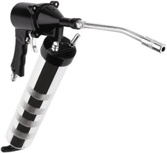 lumax - 3,000 Max psi, Flexible Air-Operated Grease Gun - 14 oz Capacity, 1/8 Thread Outlet, 3-Way Fill - Exact Tooling