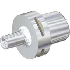 Kennametal - PSC63 Outside Taper, DL20 Inside Modular Connection, PSC to DL Taper Adapter - 2-1/4" Projection, 0.73" Nose Diam, 3.752" OAL, Through Coolant - Exact Tooling