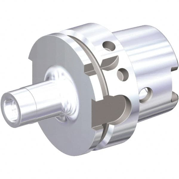 Kennametal - HSK63A Outside Taper, DL25 Inside Modular Connection, HSK to DL Taper Adapter - 2-1/2" Projection, 0.961" Nose Diam, 3.766" OAL, Through Coolant - Exact Tooling