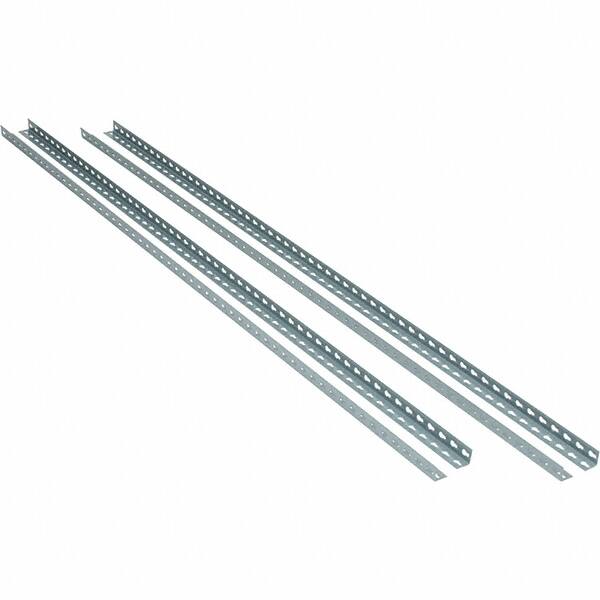 Value Collection - 18" Wide, 96 High, Open Shelving Accessory/Component - 14 Gauge Steel, Powder Coat Finish, Use with Boltless Storage Rack - Exact Tooling