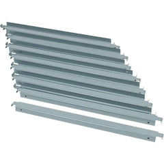 Value Collection - 24" Wide, 18 High, Open Shelving Accessory/Component - 16 Gauge Steel, Powder Coat Finish, Use with Boltless Storage Rack - Exact Tooling