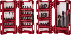 Milwaukee Tool - 55 Piece, Impact Driver Bit Set - 3/32 to 1/4" Hex, #1 to #3, Drilling/Screwdriving Utility Accessory Set Kit, 1/4" Hex Drive, Hex Point - Exact Tooling