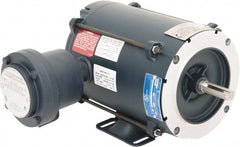Leeson - 1/3 hp 1,800 Max RPM Explosion Proof Motor - 56C NEMA Frame, 230/460 Volts, 76% Efficiency at Full Load - Exact Tooling