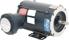 Leeson - 1/2 hp 1,800 Max RPM Explosion Proof Motor - 56C NEMA Frame, 230/460 Volts, 75% Efficiency at Full Load - Exact Tooling