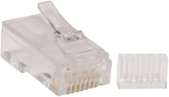 Tripp-Lite - Modular Connector Plug with Load Bar - RJ45 Connector, Black, Use with Bulk Cabling - Exact Tooling